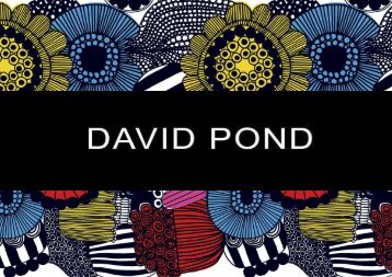 DAVID POND W2017 Catalogue