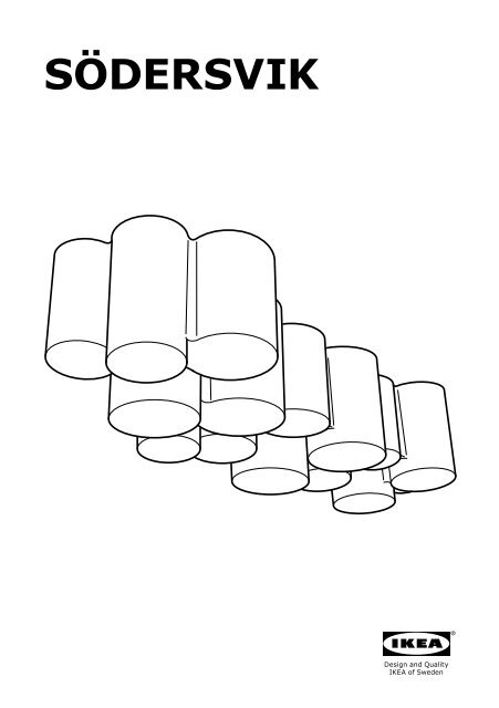 Ikea S&amp;Ouml;DERSVIK Illuminazione Mobile/parete A Led - 40248075 - Istruzioni di montaggio