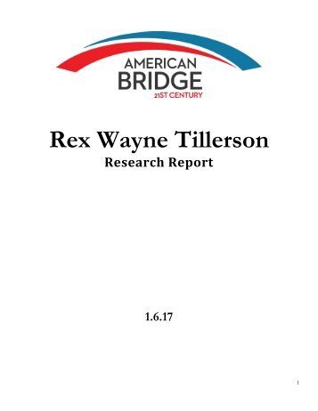 Rex Wayne Tillerson