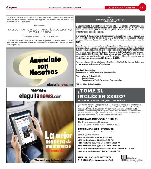 El Aguila Magazine – January 11, 2017