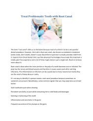 Dentists In Lucknow - Treat Problematic Teeth with Root Canal