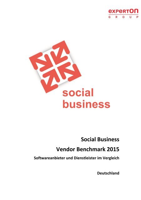 Auszug aus dem Experton Social Business Vendor Benchmark 2015