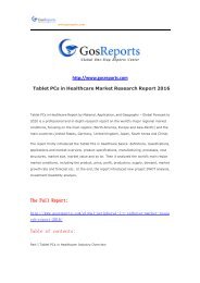 Tablet PCs in Healthcare Market Research Report 2016