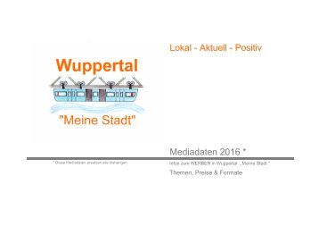 Mediadaten Wuppertal "Meine Stadt"