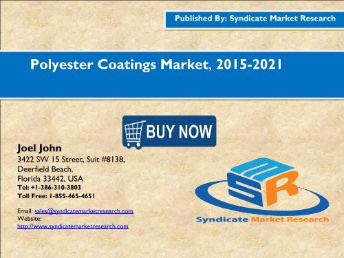 Polyester Coatings Market, 2015-2021