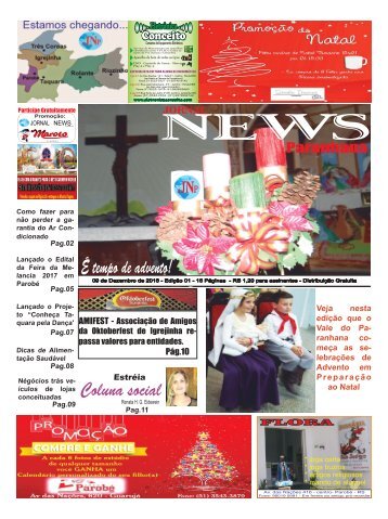 Jornal News Paranhana - Edição 1 (09/12/2016)