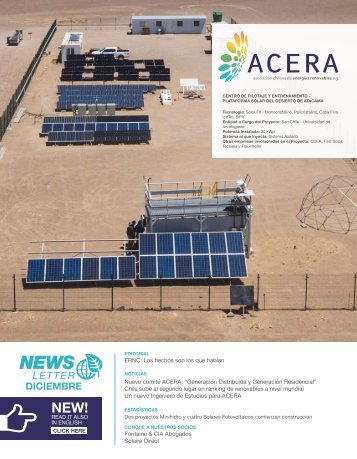 Newsletter ACERA - Diciembre 2016