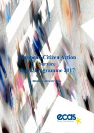 European Citizen Action Service - Work Programme 2017