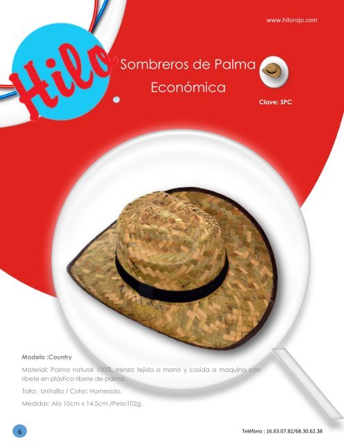 Catalogo de Sombreros 2017