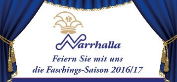 Narrhalla Veranstaltungskatalog 2016