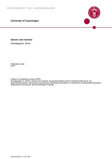 university of copenhagen