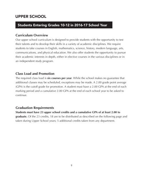 Sandia Prep - Curriculum Guide: 2016-2017