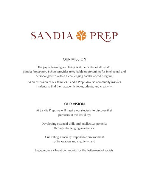 Sandia Prep - Curriculum Guide: 2016-2017