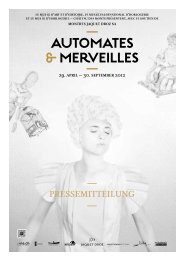 Pressekonferenz zur Ausstellung „Automates & Merveilles“