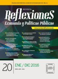 Revista Reflexiones. Economía y políticas públicas | Enero -Diciembre 2016