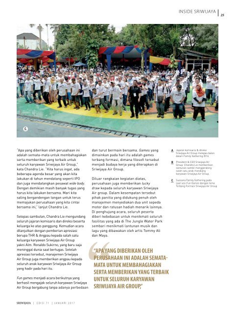 Sriwijaya Magazine Januari 2017