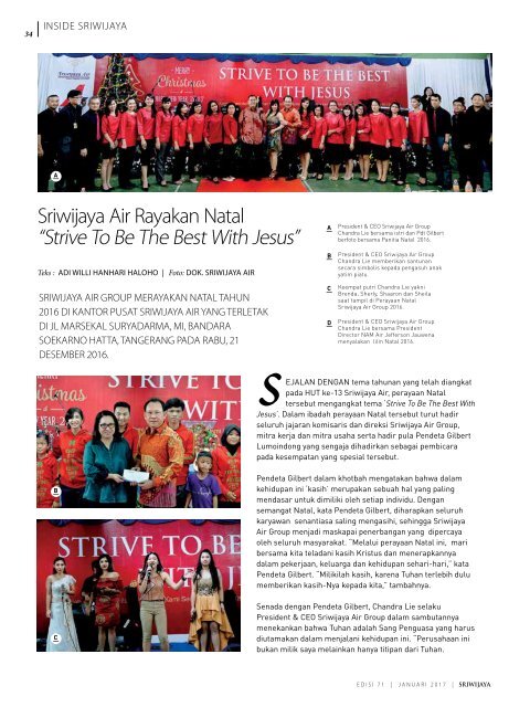 Sriwijaya Magazine Januari 2017