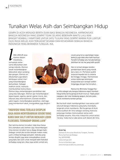 Sriwijaya Magazine Januari 2017