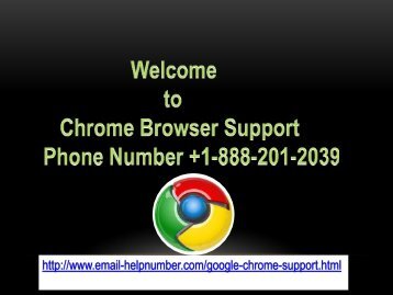 Google Chrome Support Number US +1-888-201-2039  