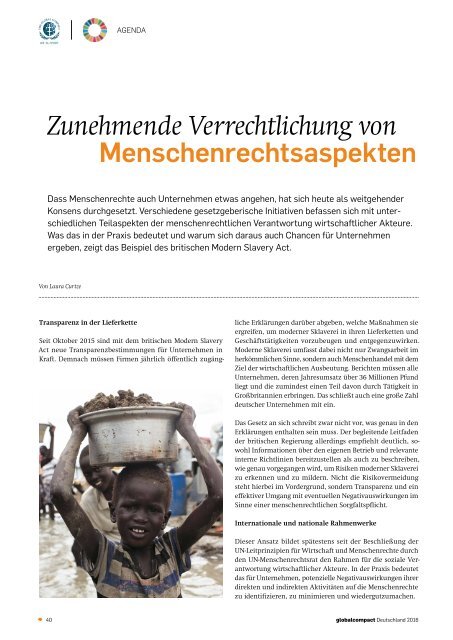 Jahrbuch Global Compact Deutschland 2016: Migration und Flucht im Fokus