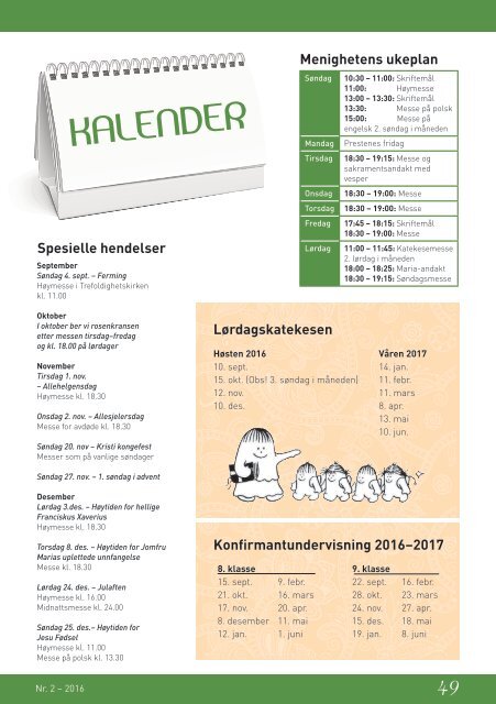 St. Franciskus Xaverius menighetsblad nr 2 2016