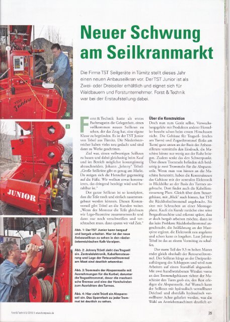Bericht TST Junior im Forst&Technik Magazin