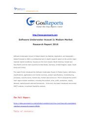 Software Underwater Acoust Ic Modem Market Research Report 2016