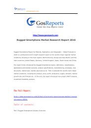 Rugged Smartphone Market Research Report 2016