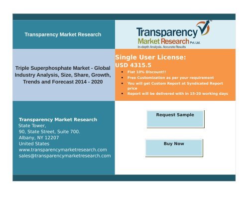 Global Triple Superphosphate Market Analysis, Size, Share, Growth, Trends and Forecast- 2020