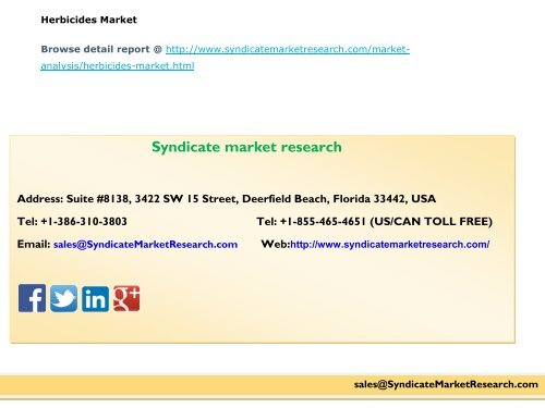 Herbicides market