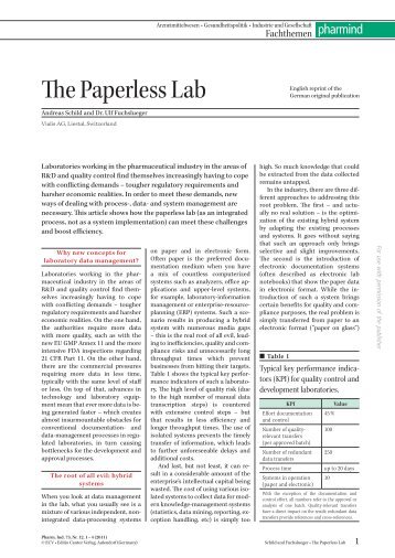 The Paperless Lab - Vialis