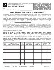 Work Search Record - Missouri Department of Labor & Industrial ...
