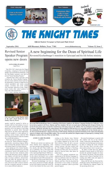 THE KNIGHT TIMES - September 2016