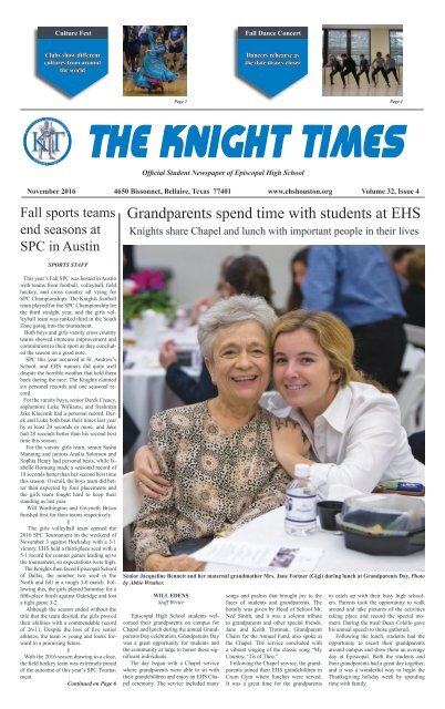 THE KNIGHT TIMES - November 2016