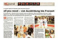 all you need - von Ausbildung bis Freizeit