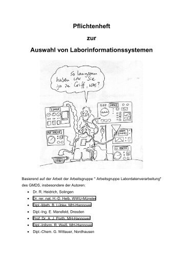 Pflichtenheft zur Auswahl von Laborinformationssystemen