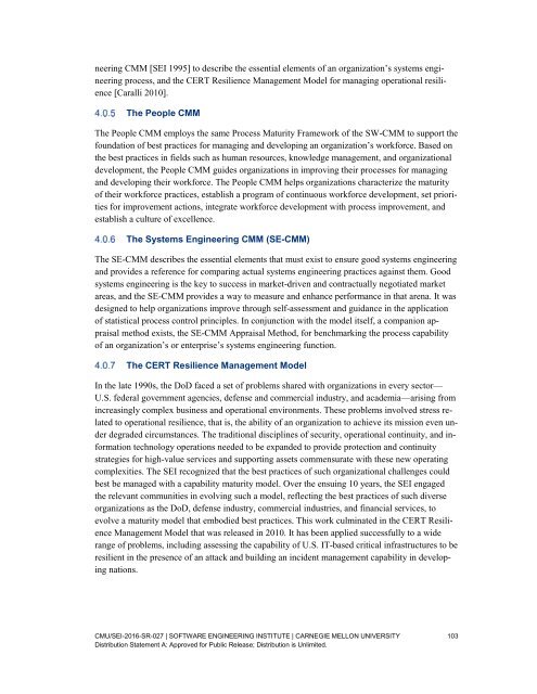 A Technical History of the SEI