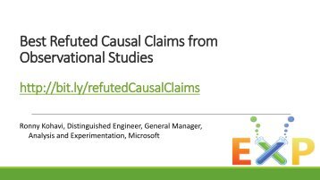 Best Refuted Causal Claims from Observational Studies