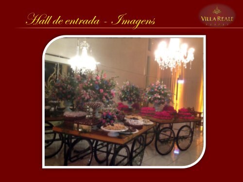 CASAMENTOS VILLA REALE BUFFET