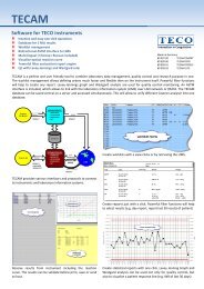 Flyer TECAM - Teco Medical Instruments