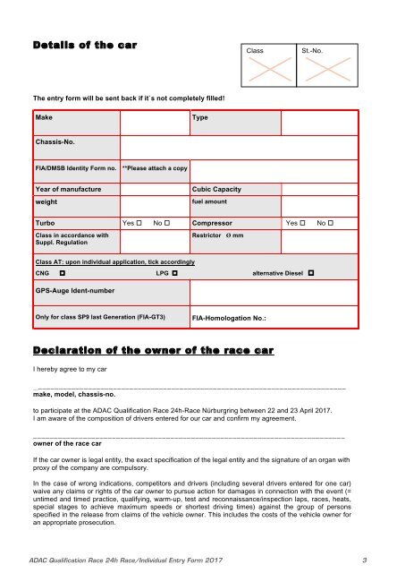 ADAC Qualifikationsrennen 24h-Rennen