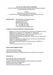 Prof. Dr. med. Klaus-Peter Hunfeld, MPH Facharzt für ... - Instand