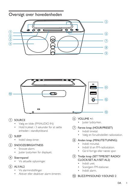 Philips Radio-r&eacute;veil - Mode d&rsquo;emploi - DAN