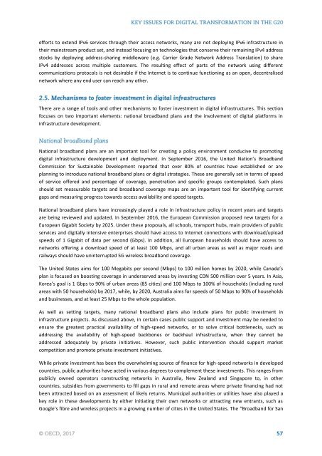 KEY ISSUES FOR DIGITAL TRANSFORMATION IN THE G20