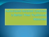 Autoclaved Aerated Concrete is Better Than Traditional Materials