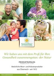 SonnenMoor Produktkatalog 2017