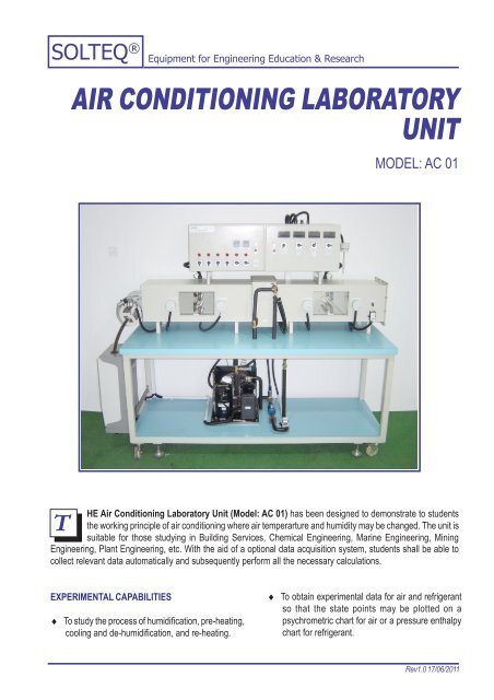 AIR CONDITIONING LABORATORY UNIT - Solution Engineering