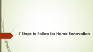 7 Steps to Follow for Home Renovation