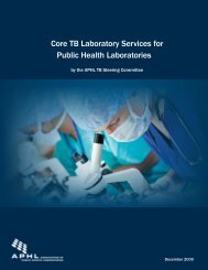 Core TB Laboratory Services for Public Health Laboratories