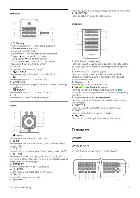 Philips DesignLine Smart TV Edge LED 3D - Mode d&rsquo;emploi - NLD